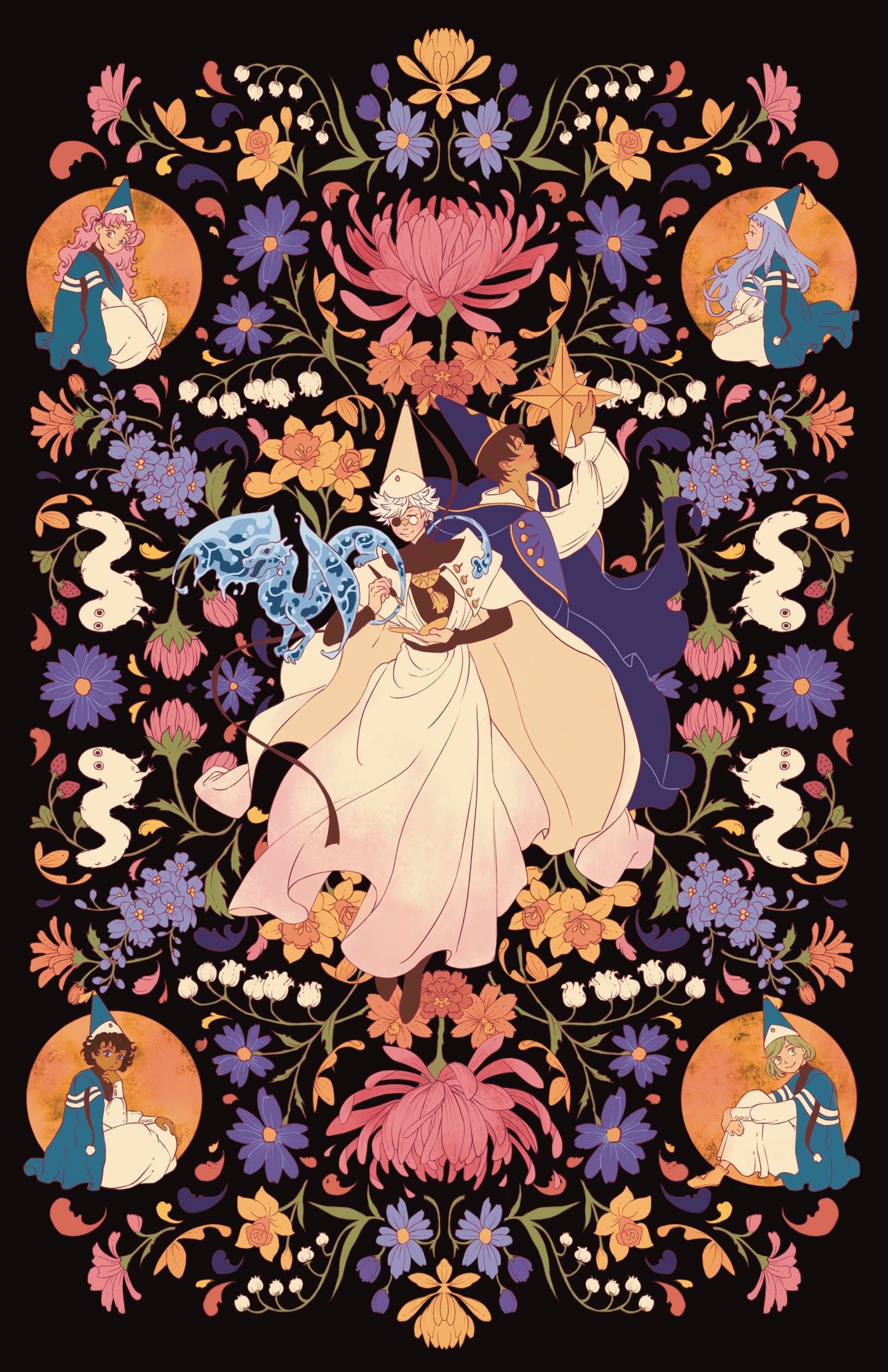 11x17" 'The Pointed Caps' Poster Print