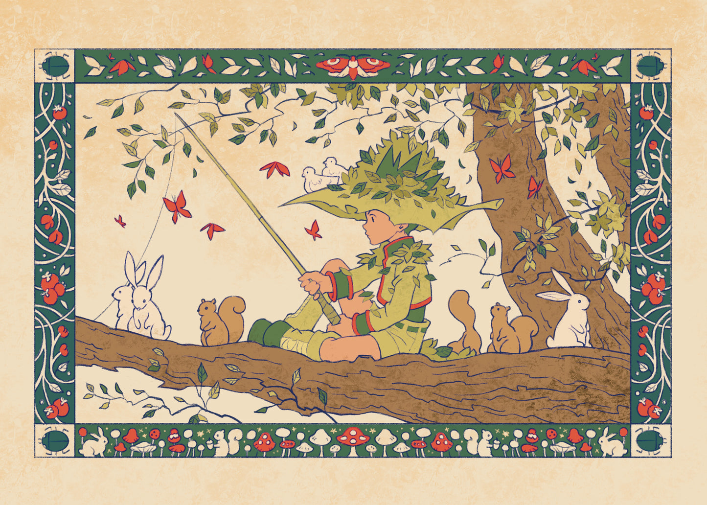5x7" 'Gone Fishing' Print