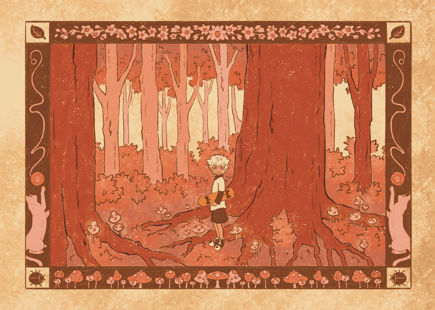 5x7" 'Lost in the Woods' Killua Print