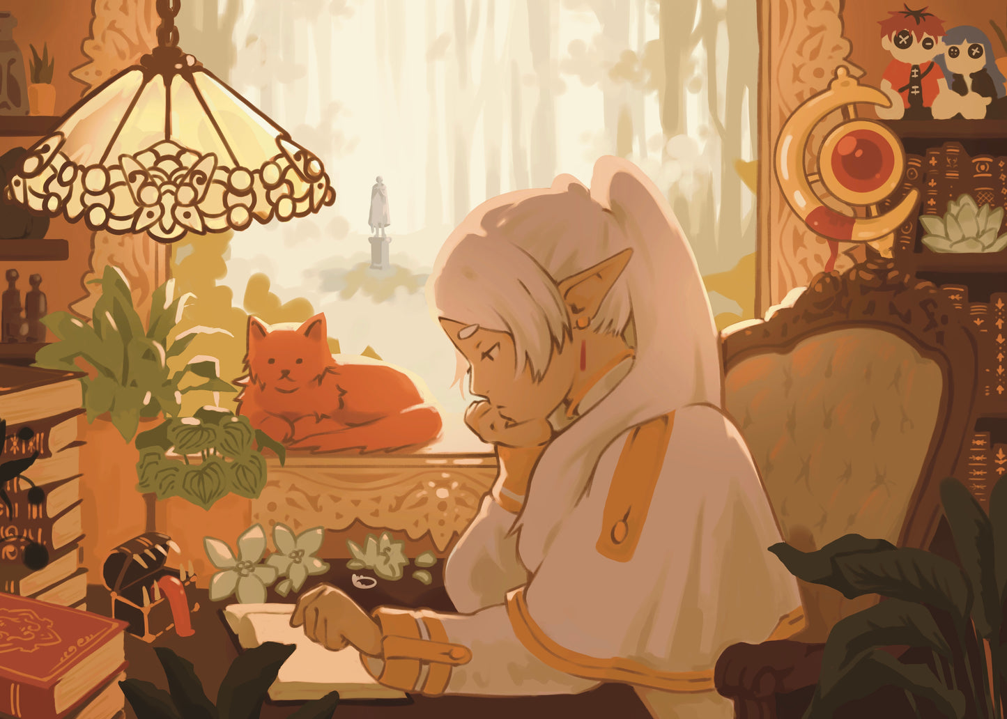5x7” 'Cozy Mage' Print