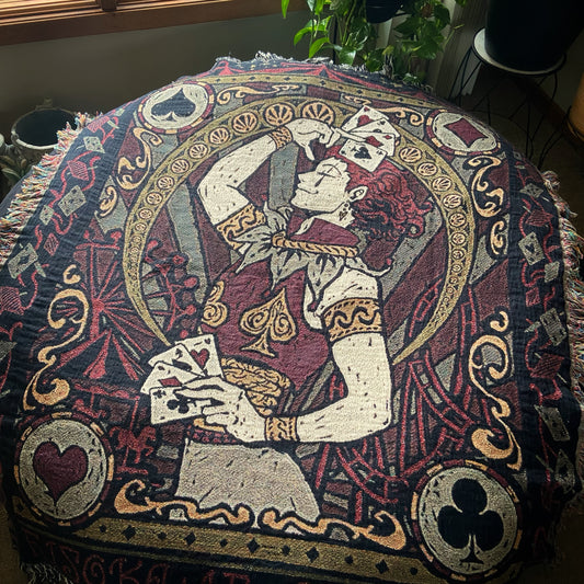 'The Magician' Tapestry Blanket