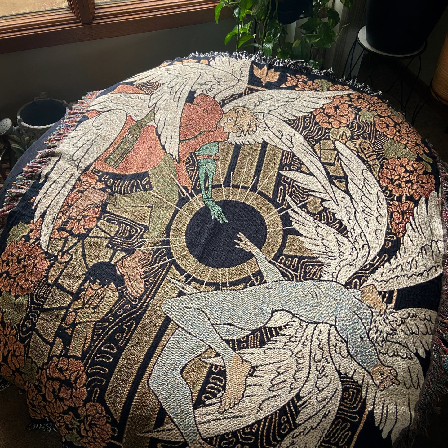 'Brothers' Antique Gold Tapestry Blanket