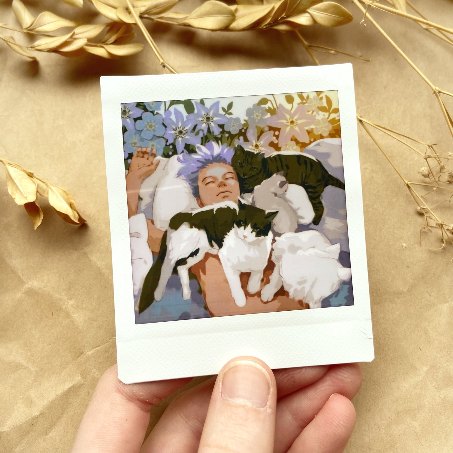 'Purple Boy' Instant Photo Print