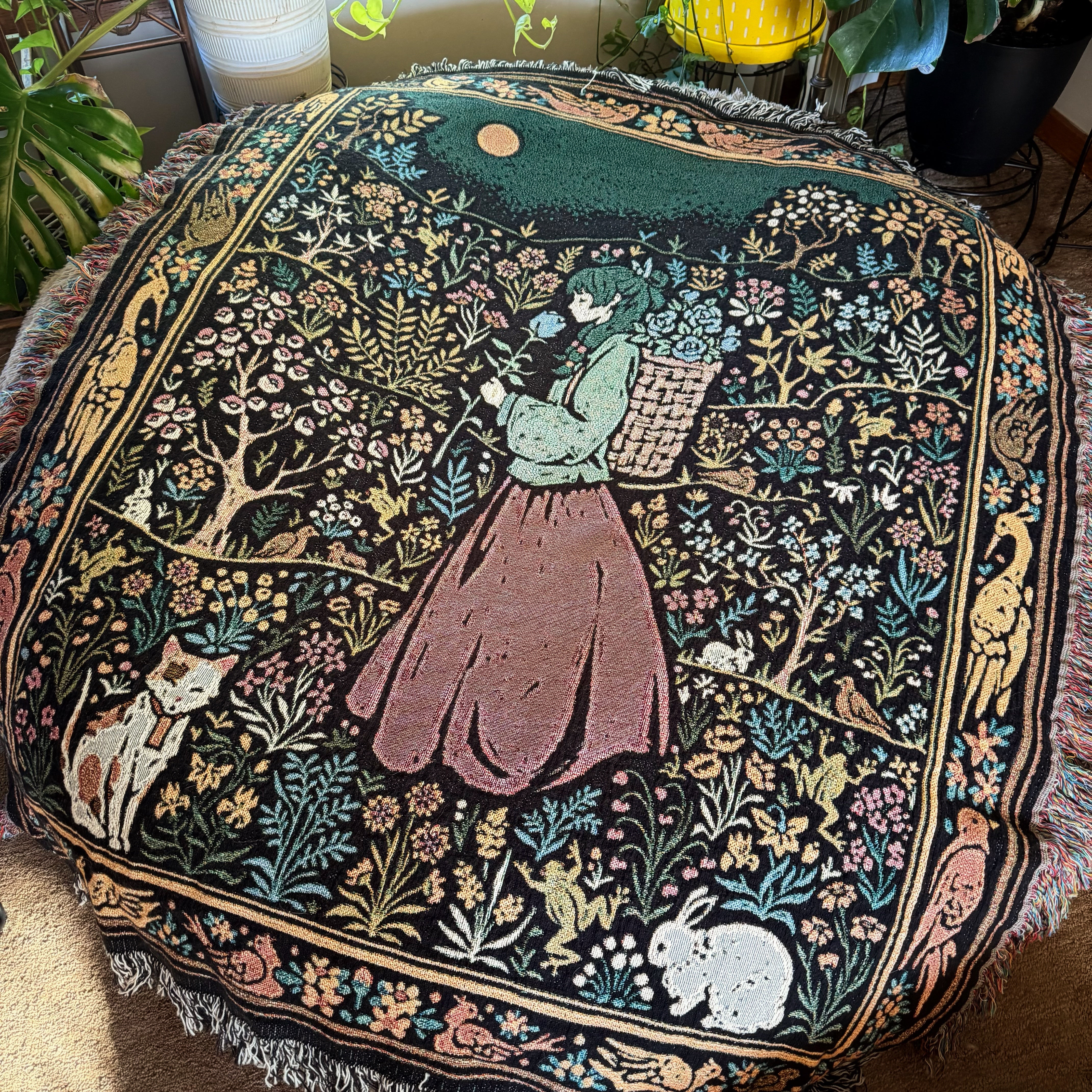 'Garden of Poison' Tapestry Blanket