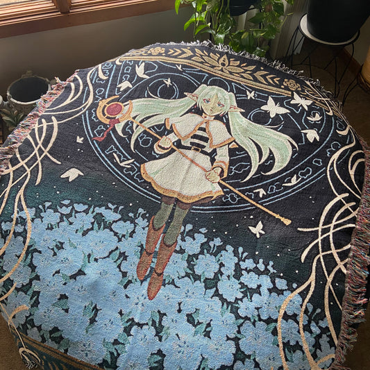 'Field of Flowers' Tapestry Blanket