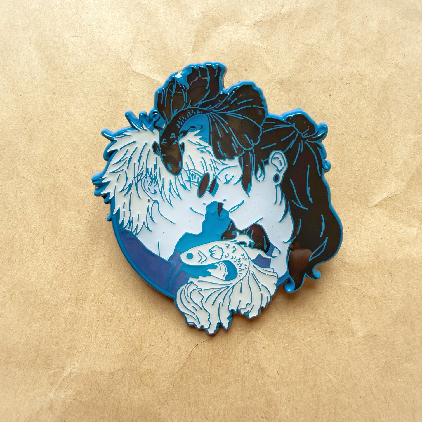 *MOVING SALE* SatoSugu Tragic Gays Enamel Pin Blue Variant