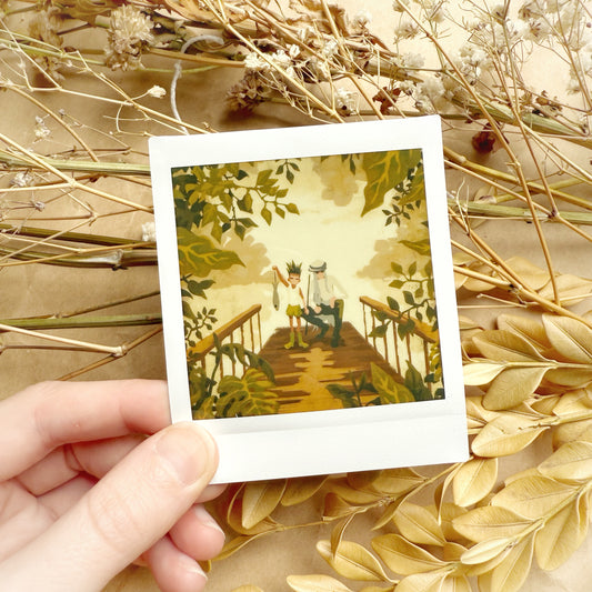 'Gone Fishing' Instant Photo Print