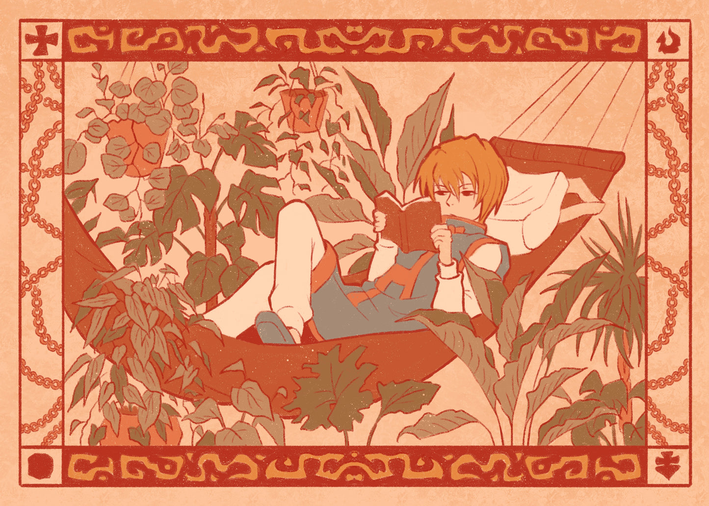 5x7" 'Peacetime' Kurapika Print