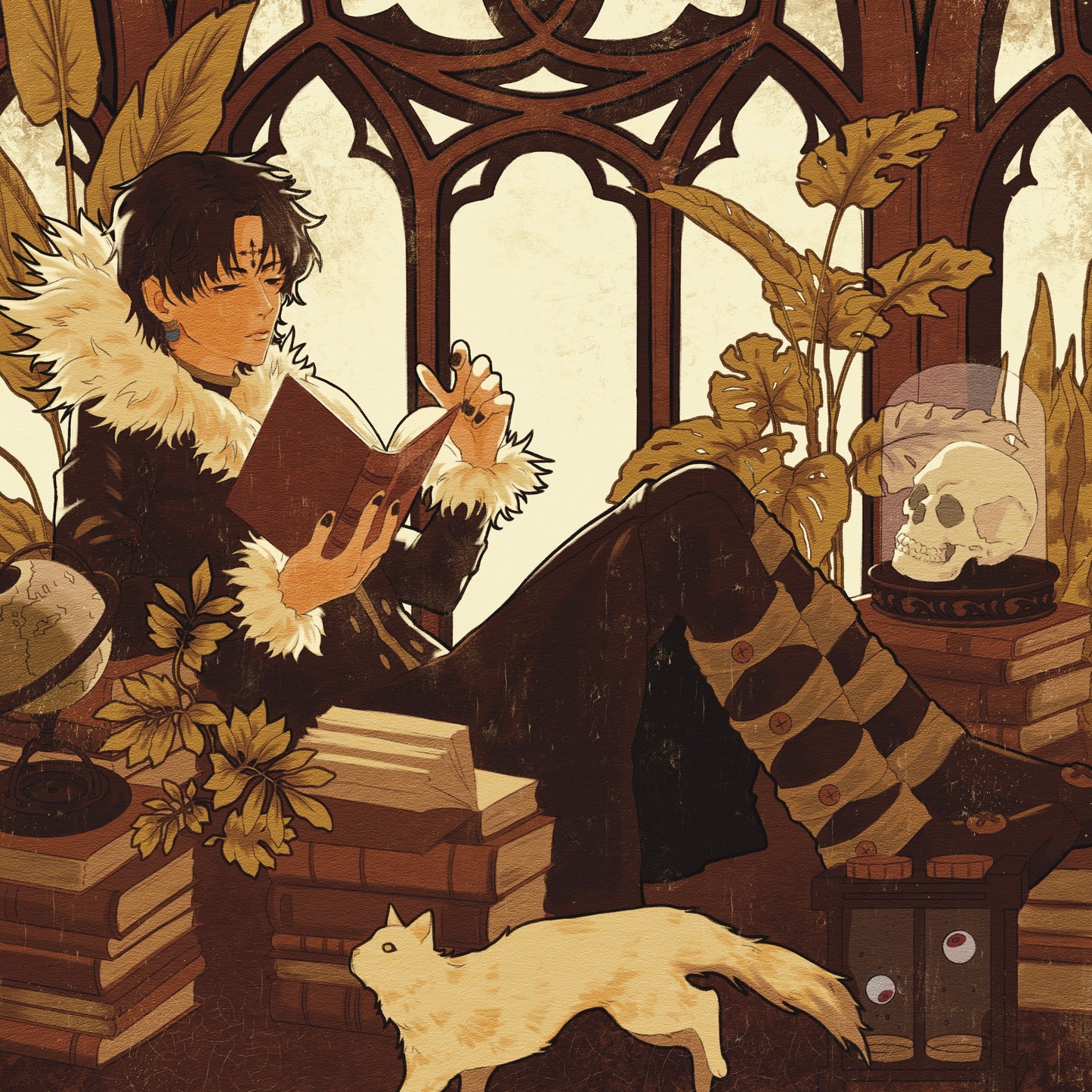 11x17” Chrollo Reading Poster Print