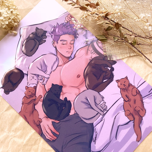 11x17" Pile of Cats Shinsou Poster Print