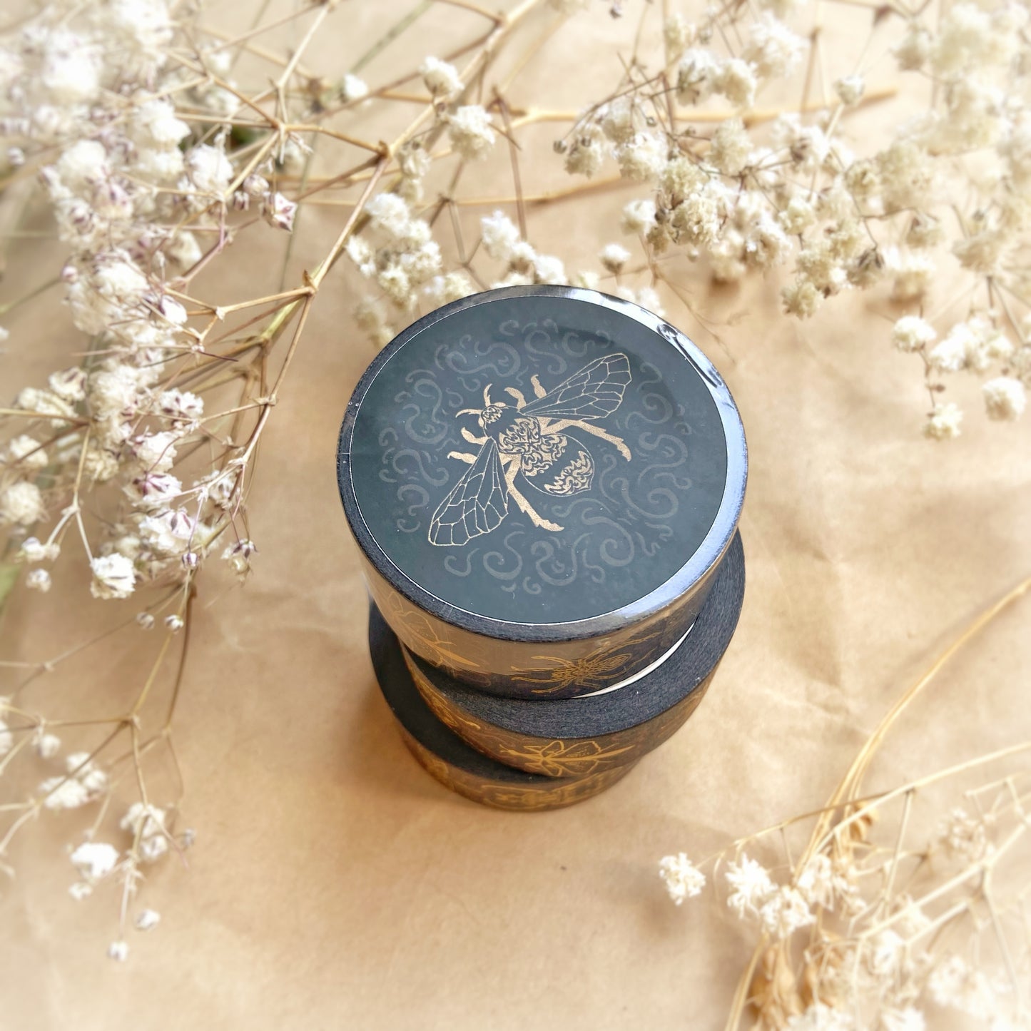 Bugs Gold Foil Decorative Washi Tape