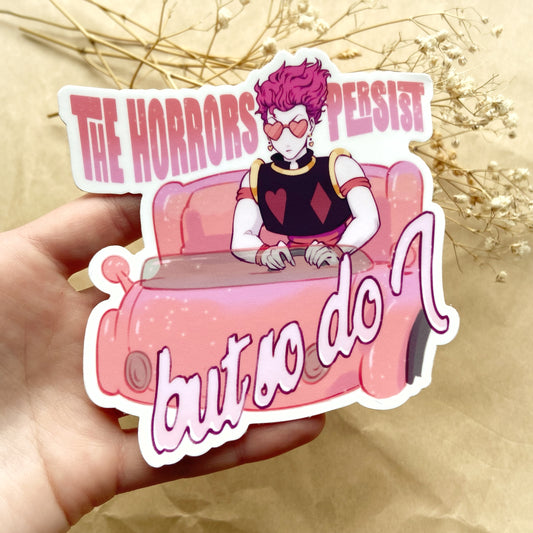 The Horrors Persist Clown Sticker