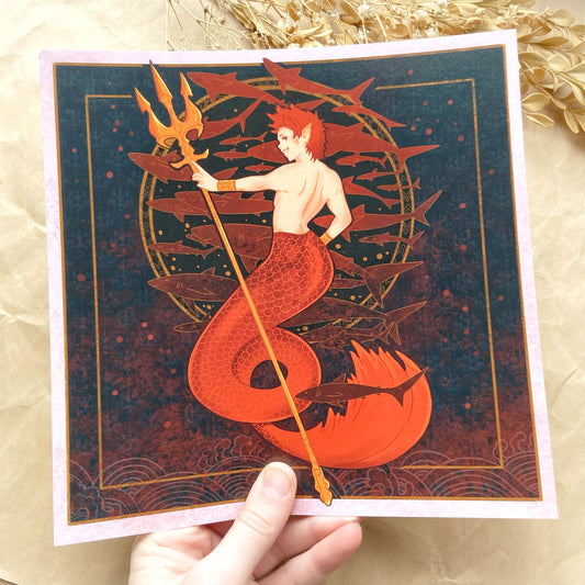 *LAST CHANCE* 8x8" Kiri Merm Square Print