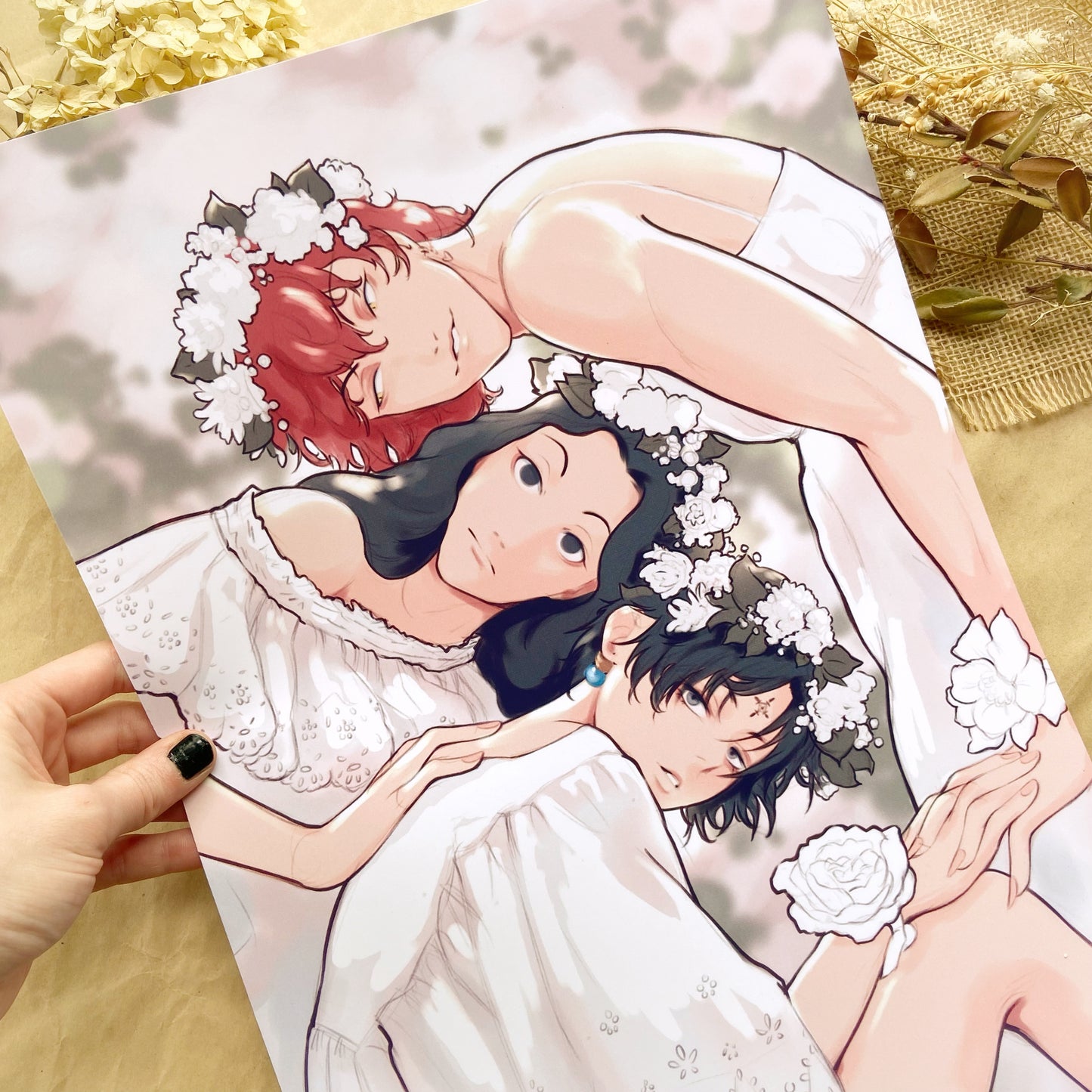 11x17" Adultrio Flower Boys Poster Print