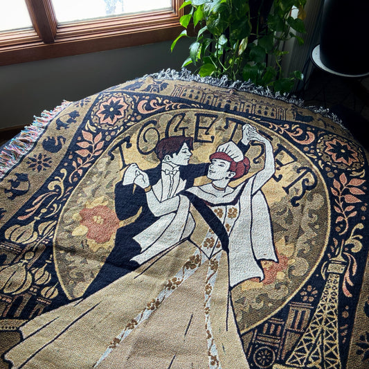 'Together in Paris' Tapestry Blanket