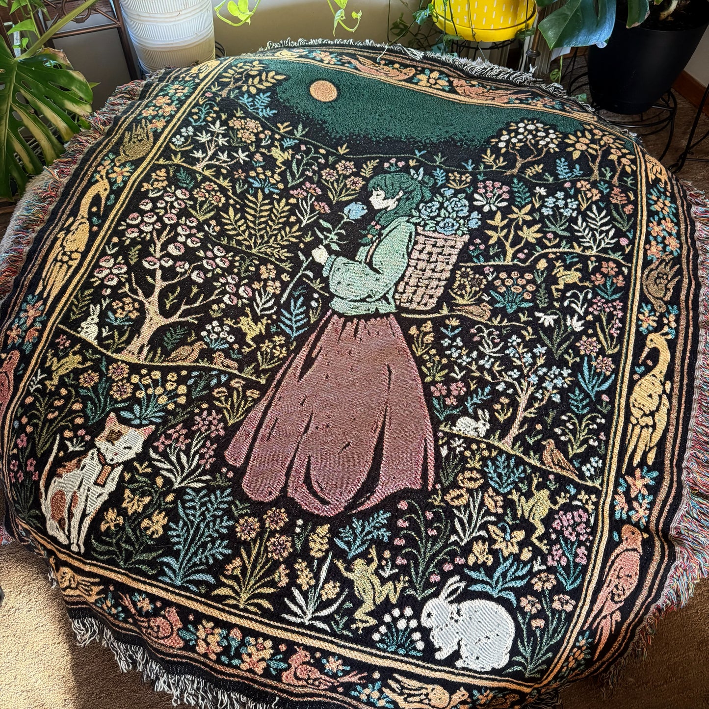 'Garden of Poison' Tapestry Blanket