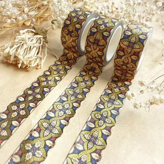 Stained Glass Gold Foil Decorative Washi Tape