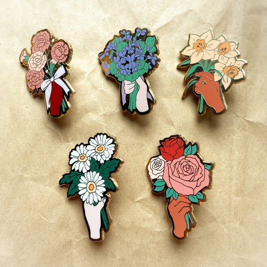 *MOVING SALE* Birth Month Flower Pins