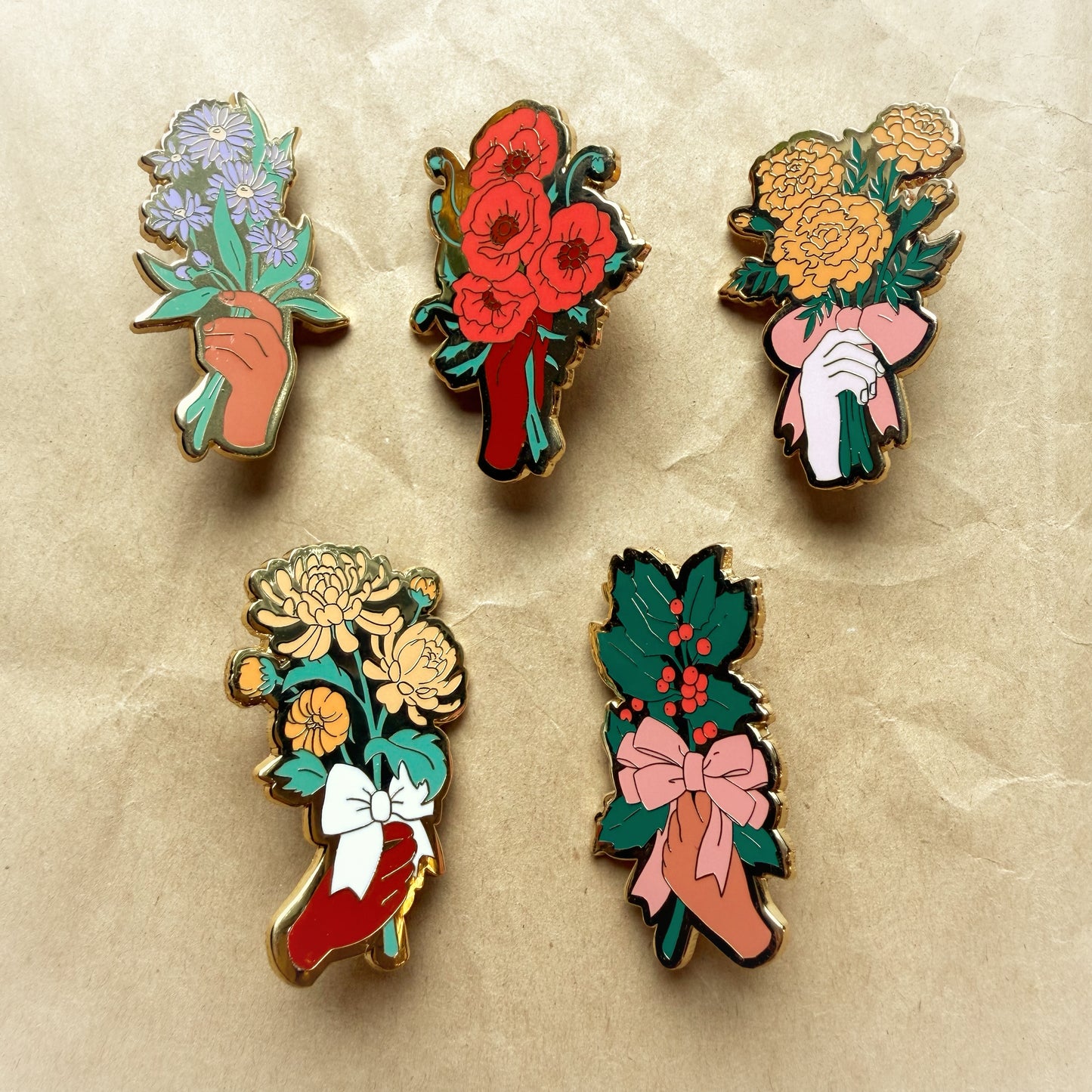 *MOVING SALE* Birth Month Flower Pins
