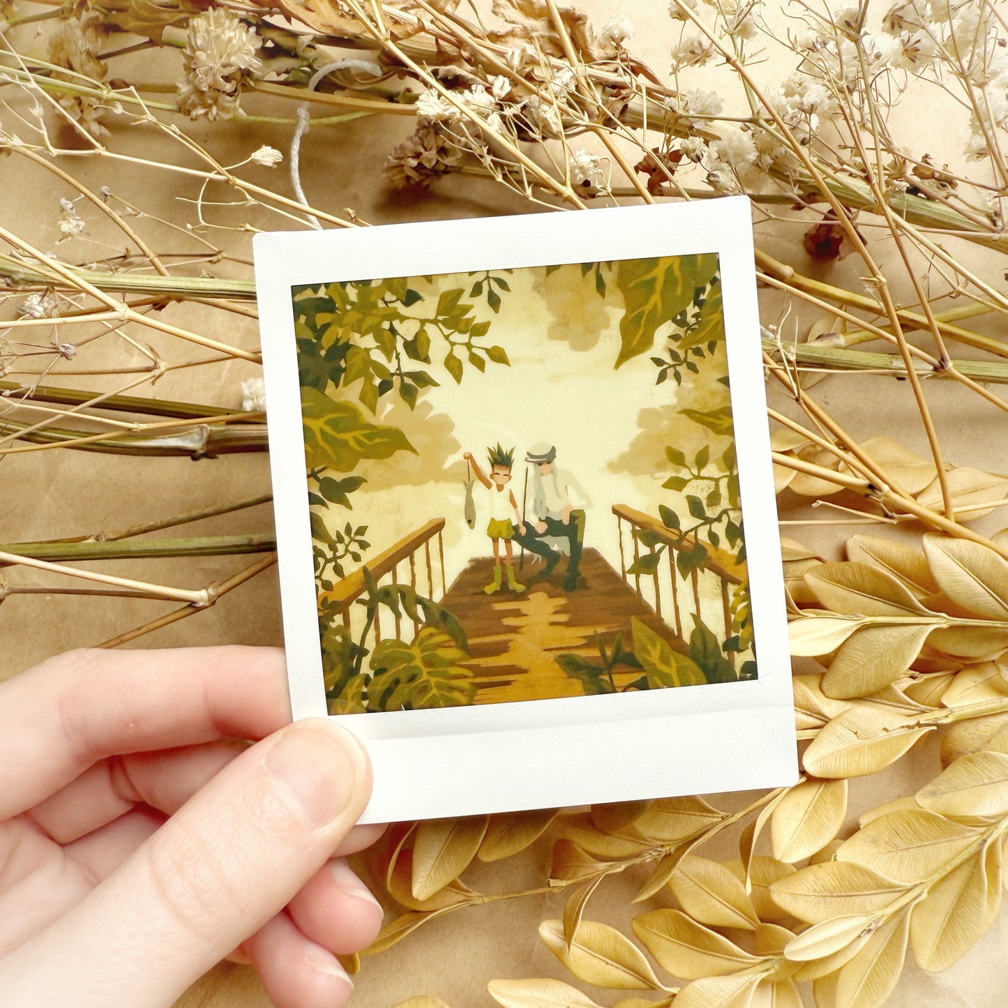 'Gone Fishing' Instant Photo Print